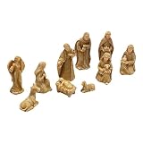 Hyclam Conjunto 10 Figuras Natividad Bebé Religioso Sagrada Familia Escena Natividad Navideña Estatua Adorno Hogar Iglesia Figuras Pesebre Religioso