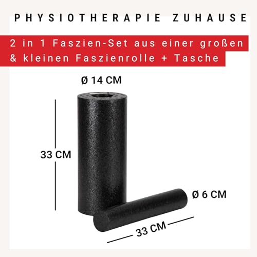 Faszienrolle WOMA Bodypower Set mit großer und kleiner Rolle