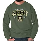 Brisco Brands US Army Pride United States Military Sweatshirt for Men or Women