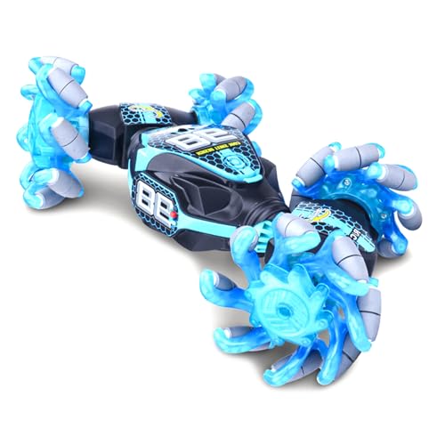 Voiture de cascade télécommandée Walmeck bleue, une idée cadeau parfaite pour enfant
