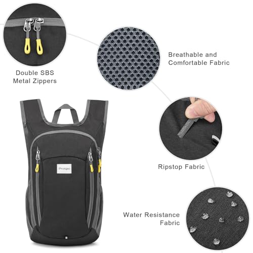 Mochila de senderismo Prospo 12L ligera y plegable miniatura 3