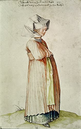 Cuadro sobre lienzo Mujer de Núremberg Albrecht Dürer decoración hogar pared grande