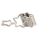 10PCS Light Gold Spring Rings, Heart-Shaped, Star Snap Carabiner Clip Trigger Spring Keyring Buckle, Spring Ringalloy for Bag Purse Handbag Strap Craft Jewelry Making(#2)