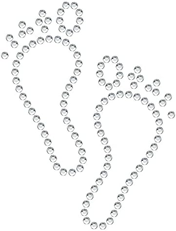 Rhinestone Genie Footprints Magnetic Rhinestone Template, Black