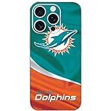 Skinit Decal Phone Skin Compatible with iPhone 16 Pro - Officially Licensed NFL Miami Dolphins Design