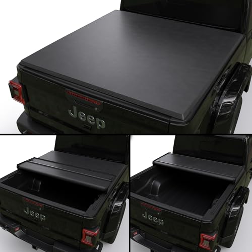 Image of Truck Bed Tonneau Cover Compatible with 2020-2026 Jeep Gladiator