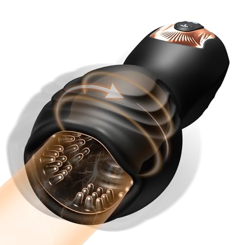 Penis Vibrator mit 10 360-Rundum-Rotationen und 10 Vibrationen Sex Spielzeug für die Männer Eichel Stimulation Masturbator Masturbieren für Männer Elektrisch