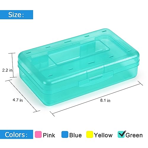 Image of Tamaki 1 Pack Plastic Pencil Box Large Capacity, Light Green