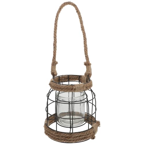 DOITOOL Portavelas de Hierro con Diseño Vintage Decoración Colgante para Jardín y Hogar Soporte Compacto para Velas de Interior para Eventos y Fiestas