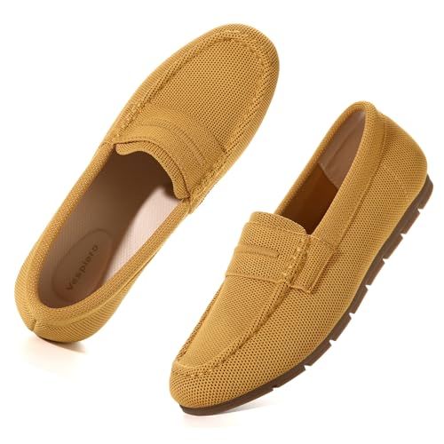 Image of Vespiero Loafers for Women Comfortable Slip on Work Flats Shoes Womens Dressy Casual Walking Shoes