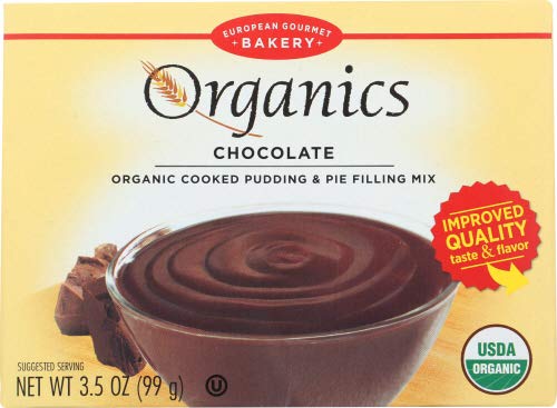 European Gourmet Bakery Organics Cooked Pudding & Pie Filling Mix Chocolate - 3.5 oz (Pack of 4)4