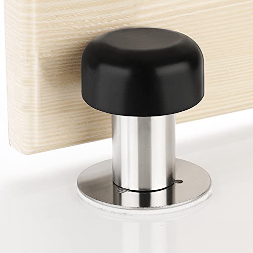 Topes de puerta de acero inoxidable autoadhesivos para proteger la pared del dormitorio 4