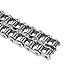 08B-2 Double Strand Roller Chain 1.5M, 304 Stainless Steel Industrial Drive Transmission Chain for Machinery