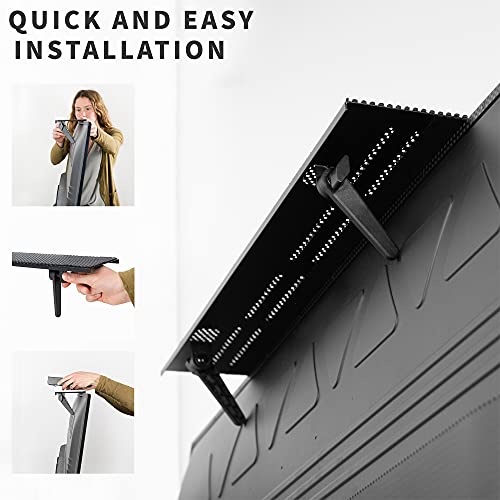 Vivo Tv And Monitor Top Shelf Mounting Bracket With 24 Inch Padded Platform And Rotary Clamp, Holds Small Speakers, Sound Bars, Streaming Devices, Home Decor, And More, Mount-Sftv3 #TOP6