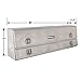 Buyers Products - 1705660 Contractor Toolbox With Drop Door, Diamond Tread Aluminum, 96 Inches