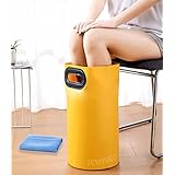 JEWYOCO 折りたたみ 足湯バケツ ふくらはぎへ コンパクト ディープバケットフットバス 簡易バケツ 出張 旅行洗濯 洗面器 自立式 超軽量 持ち運び 防水 釣り用 掃除用 洗車 園芸 キャンプ 公園 海 子供遊び クリーン 収納ケース (イェロー 21L(高さ47cm直径30cm))