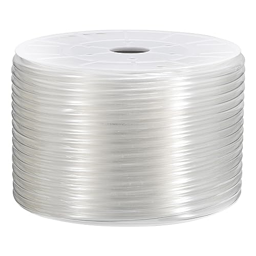 MECCANIXITY Tubo de tubo neumático, 12 mm x 8 mm, 90 metros, tubo de manguera de línea de aire de poliuretano transparente para compresor de aire de transferencia de fluidos