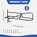 Buryeah 2 Sets Saddle Rack Stand Wall Mounted Saddle Rack Stand for Western, Black, Installing Screws Included (Classic)