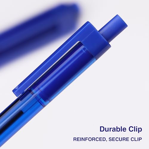 Stylos à bille bleus rétractables pour les examens et la prise de note