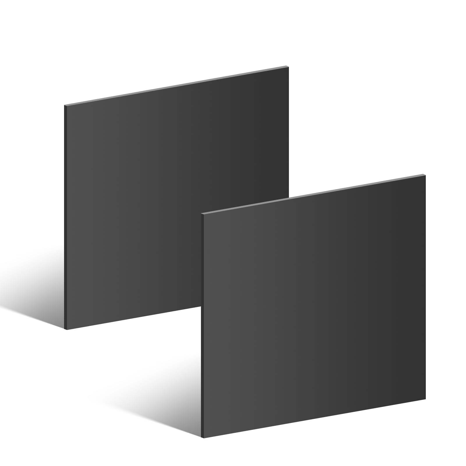 Black HDPE Sheets - 2 Pcs, 3/4x3x3-1/2" -8