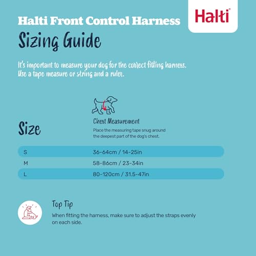 Image of Halti Front Control Harness - Stop Your Dog Pulling on the Leash. Adjustable, Lightweight and Easy to Use. Anti-Pull Dog Training Harness for Medium Dogs (Size M) | Dog Harness to Stop Pulling on the Leash | Anti-Pull Training Aid | Front Leading No Pull Harness for Medium Dogs