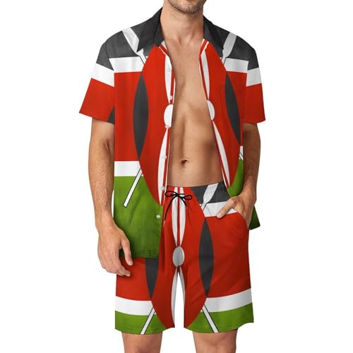 Conjunto de Kenia transpirable de dos piezas con camisa y cortos