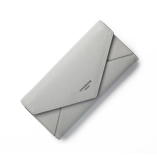 Portefeuille enveloppe trois plis élégant et épuré pour femme