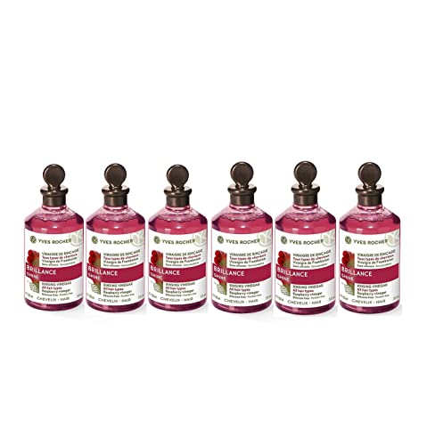 6 X Yves Rocher Rinsing Vinegar Enhances Hair’s Natural Shine! 150 Ml.