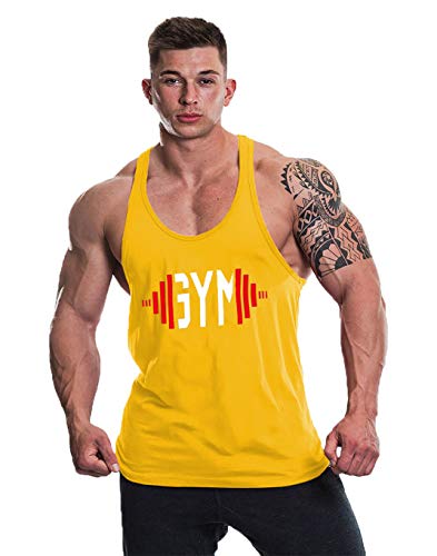 Image of THE BLAZZE 0004 Men's Gym Tank Gym Tank Stringer Tank Tops for Men Gym Vest for Men Sleeveless Bodybuilding Gym Tank Tops for Men