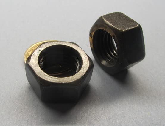 Metric Class 10 Plain Steel Hex Lock Nuts RH M16 x 2 Thread x 24 mm W x 13 mm H 10 Pcs