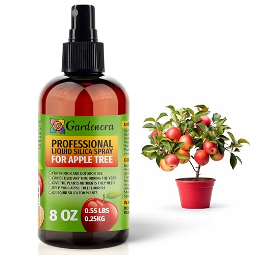 𝐒𝐔𝐏𝐄𝐑𝐈𝐎𝐑 Liquid Silica Boost Fertilizer and Supplement Spray for Apple Tree Plants – Pre-Mixed