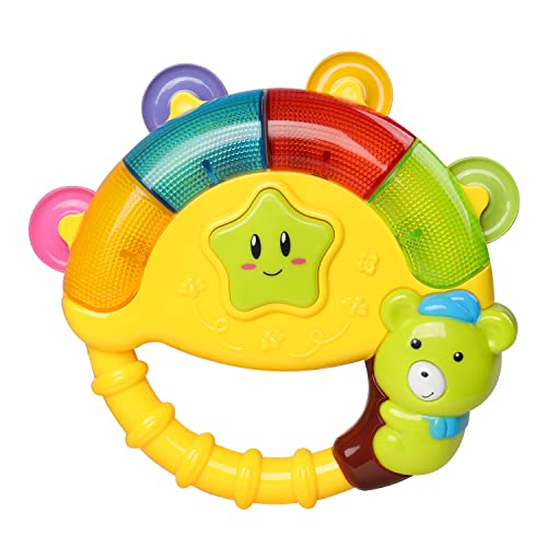Baoli Sonajeros Bebe Juguetes Infantil,Musicales Instrumento con Luz Bebé Sonajeros de Sensorial Juguetes Fácil de Agarrar Baby Rattle para Primer Regalo para Recién Nacido Bebes Niño Niña 6 Meses+ Cover