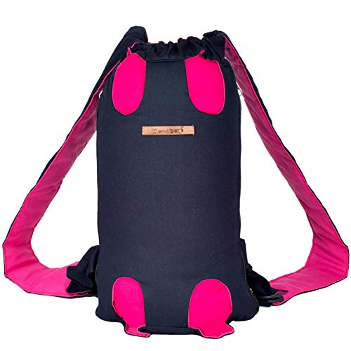 Meu Bicho Mochila Canguru Cães E Gatos - - Gg - Magenta (Circunf (A) 41 Cm - Comp (B) 54 Cm)