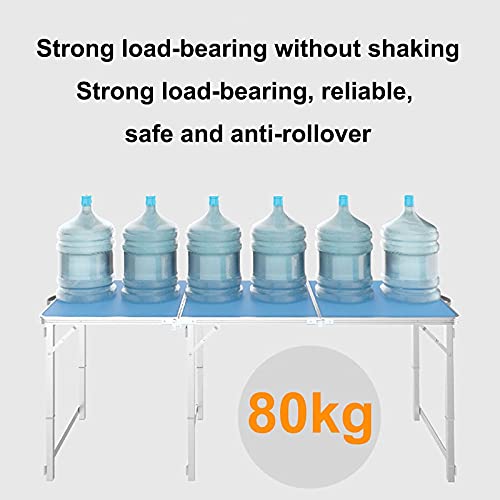 KAUTO Produkte Verstellbarer Picknicktisch Klapptisch, Tragbare Aluminium Höhenverstellbare Einfache Klappbox, Schnell… – Bild 5