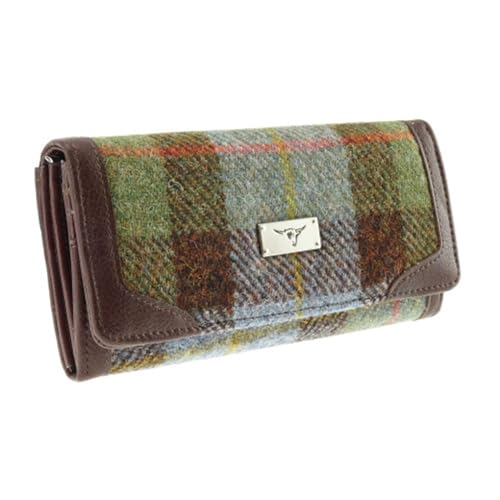 of Scotland Limited Harris Tweed 'Bute' Purse in Royal Stewart Tartan (MacLeod Tartan)