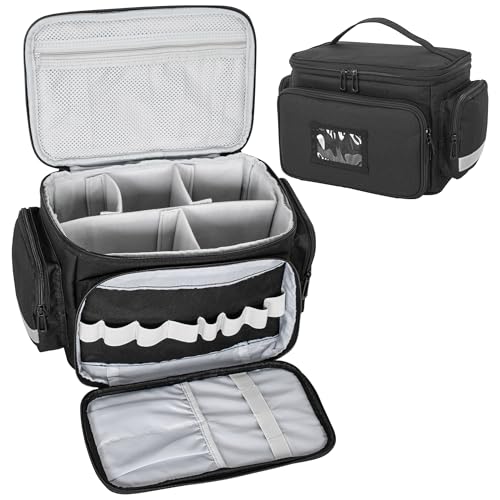 Jamiukro Trousse d'urgence Vide pour infirmière, Sac de Médecine, Portable Sac médical de Voyage, Organisateur de Pilule pour Travail, Voiture, Maison, Bureau,...