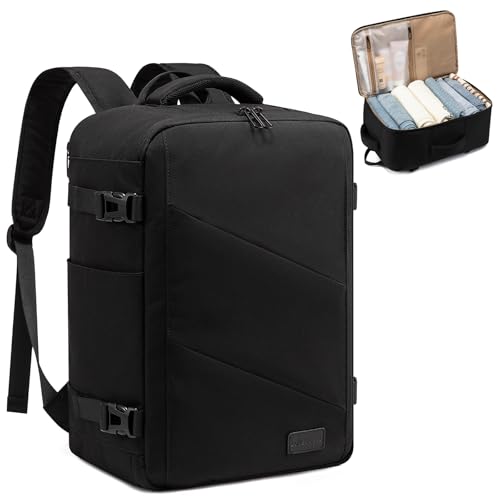 LOVEVOOK Ryanair Handgepäck 40x30x20, Klein Reiserucksack Handgepäck Flugzeug Herren Damen 14 Zoll Laptop Rucksack Tasche, 20L Carry On Luggage Travel Backpack Kofferrucksack für Eurowings, Wizz Air