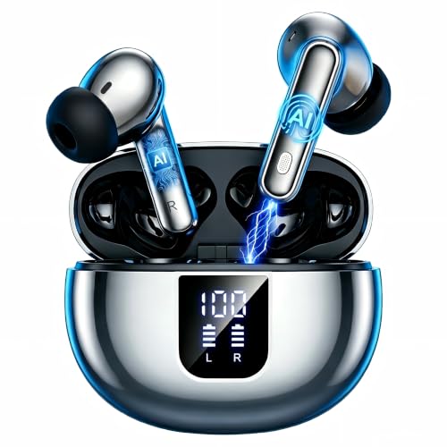 Image of AI Translation Earbuds Real Time,199 Language Translator Earbuds,No Subscription 2-Way Language Translator Device for Audifonos Traductores Ingles Espanol,AI Translating Headphones for Travel Learning