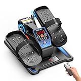 Under Desk Elliptical Machine, Portable Electric Elliptical Exercise Equipment with 12 Adjustable & 3 Automatic Speeds, Ellipse Leg Pedal Exerciser While Sitting for Seniors, Adults