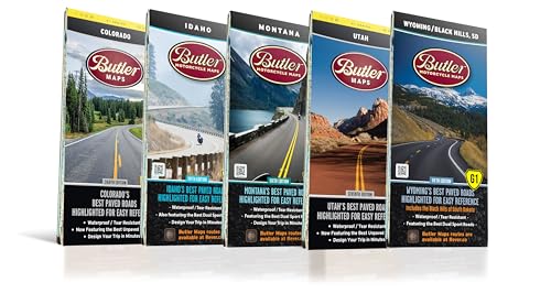 Best Paved Roads in the Rocky Mountain States Map Collection