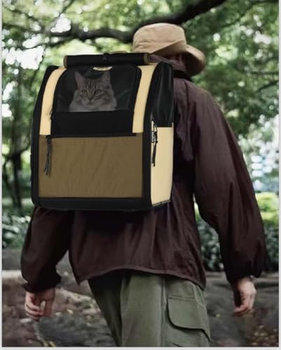 Mochila De Costas Para Transporte Pet Petbuco Abertura Dupla Ideal para Caminhadas Camp Desmontável,