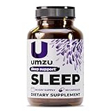 UMZU Magnesium Sleep Support Supplements with GABA and L-Theanine, Complete Body Relaxation and Mood Support, Non-Melatonin Formula - 180 Capsules