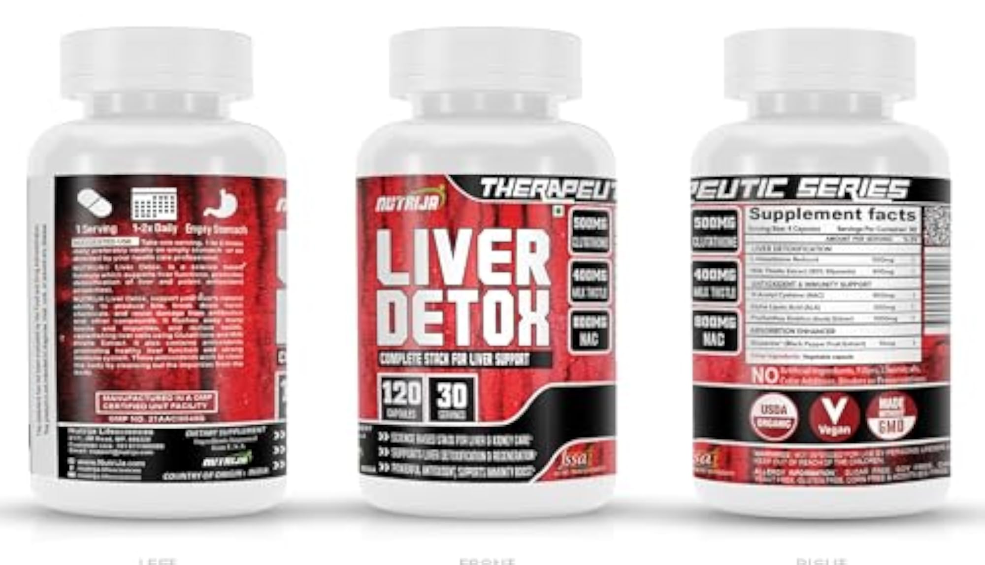 NutriJa Liver Detox Capsules, 240 Count