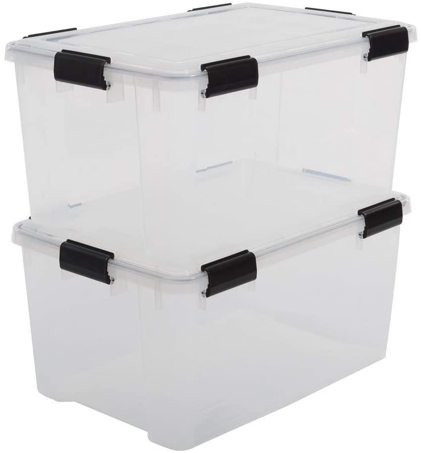 Buy Iris Ohyama, Air tight plastic storage box with lid and closing