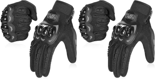 Image of Motorcycle Gloves Breathable, Touchscreen Motorbike Gloves Anti-Slip with Good Grip Hard Knuckles Protection for Men Women Motocross, BMX ATV MTB Cycling, Road Racing