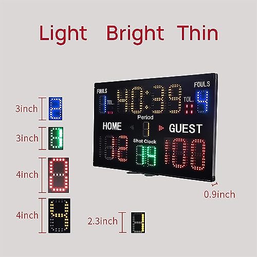 Marcador electrónico digital de baloncesto 15 dígitos LED miniatura 2