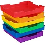 Really Good Stuff Plastic Trays - Set of 6 - Grouping Colors