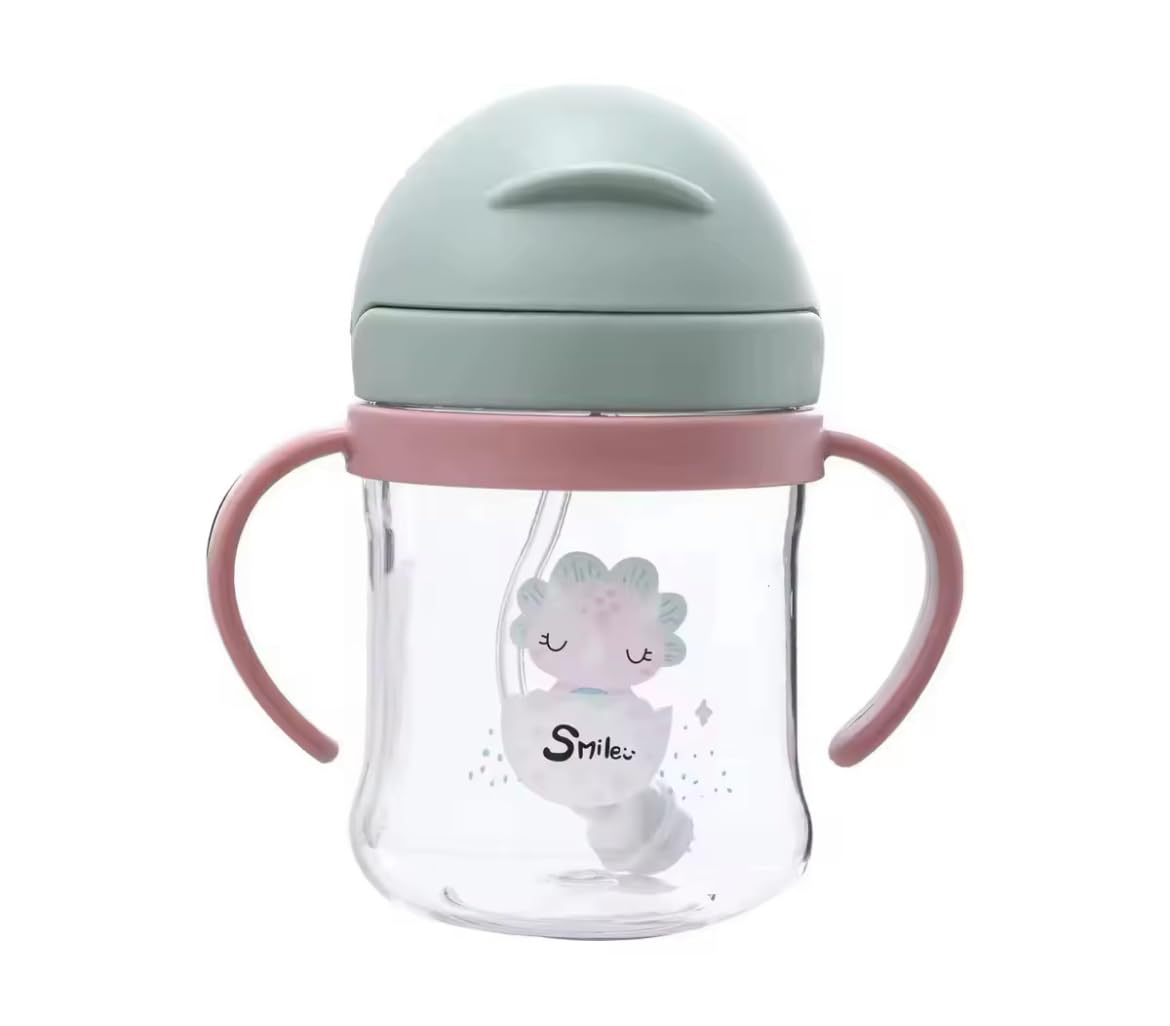 Sippy Cup for 6+ Months, Leak-proof Toddler Water Bottle with Straw