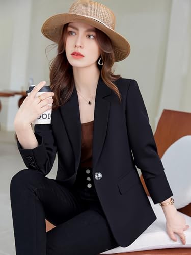 Women's Casual Blazer Long Sleeves Petite Blazers Business Work Professional Jackets4