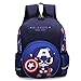 PDNEKA Marvel Avengers Captain America Shield, Enfant modne plecaki na co dzień, plecak na uczelnię, lekki płócienny plecak na uniwersytet, plecak dla nastolatków młodzieży, plecaki szkolne